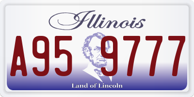 IL license plate A959777