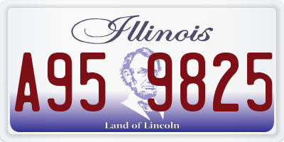 IL license plate A959825