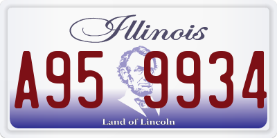 IL license plate A959934