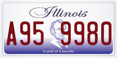 IL license plate A959980