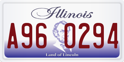 IL license plate A960294