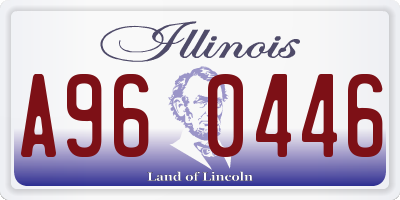 IL license plate A960446