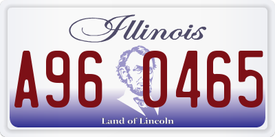 IL license plate A960465