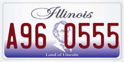 IL license plate A960555