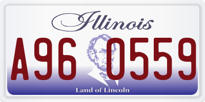 IL license plate A960559