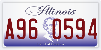 IL license plate A960594