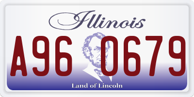 IL license plate A960679