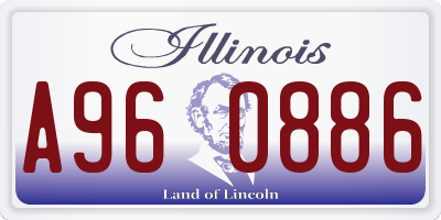 IL license plate A960886