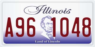 IL license plate A961048