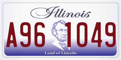 IL license plate A961049