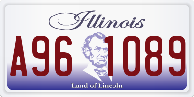 IL license plate A961089