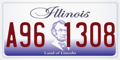 IL license plate A961308