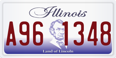 IL license plate A961348