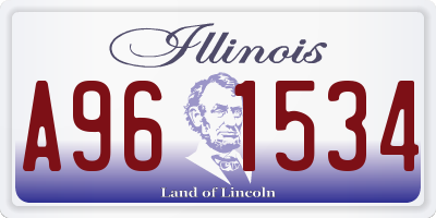 IL license plate A961534