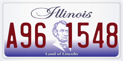 IL license plate A961548