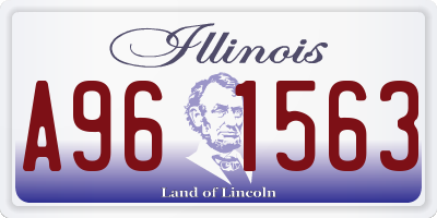 IL license plate A961563