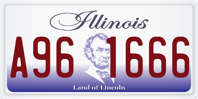 IL license plate A961666