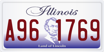 IL license plate A961769