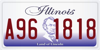 IL license plate A961818