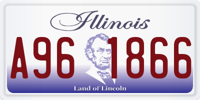 IL license plate A961866