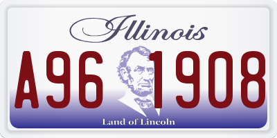 IL license plate A961908
