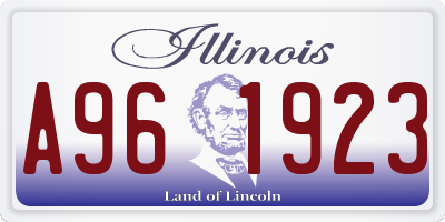 IL license plate A961923