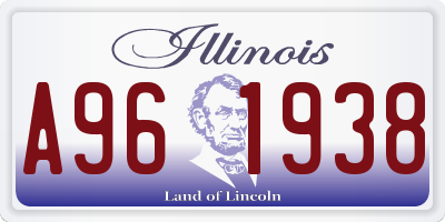 IL license plate A961938