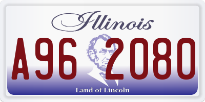 IL license plate A962080