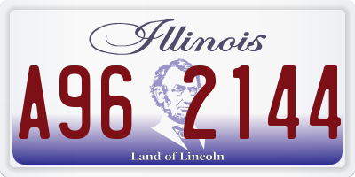 IL license plate A962144