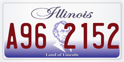 IL license plate A962152