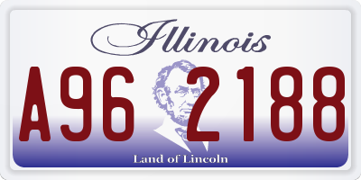 IL license plate A962188