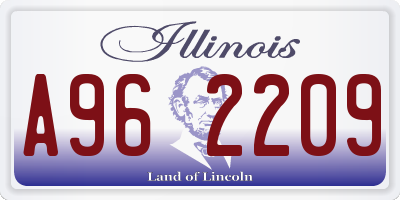 IL license plate A962209