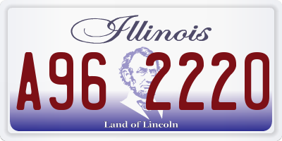 IL license plate A962220