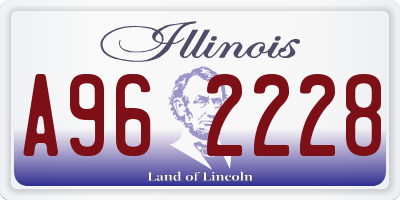 IL license plate A962228