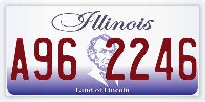 IL license plate A962246