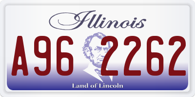 IL license plate A962262