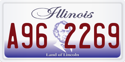 IL license plate A962269