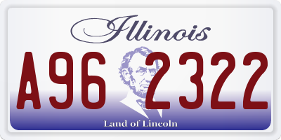 IL license plate A962322