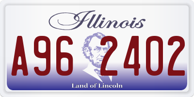 IL license plate A962402