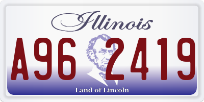 IL license plate A962419
