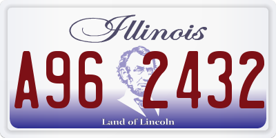IL license plate A962432