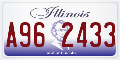 IL license plate A962433