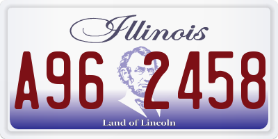 IL license plate A962458