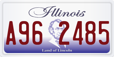 IL license plate A962485