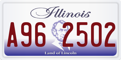 IL license plate A962502
