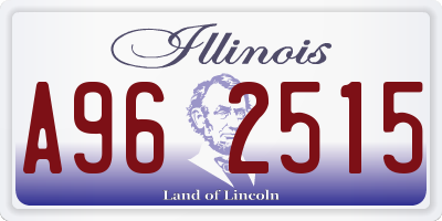 IL license plate A962515