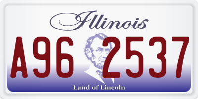 IL license plate A962537