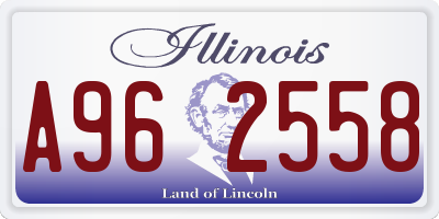 IL license plate A962558