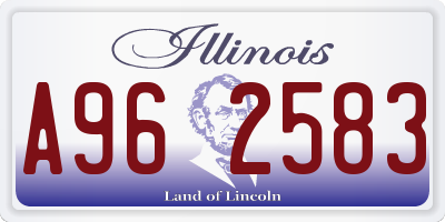 IL license plate A962583