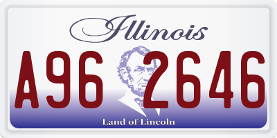 IL license plate A962646